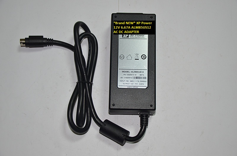 *Brand NEW* AC100-240V 12V 6.67A XP Power ALM85US12 AC DC ADAPTER